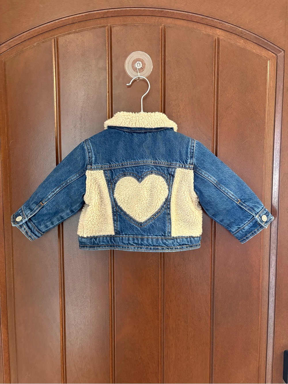 GAP Toddler Sherpa Icon Denim Jacket